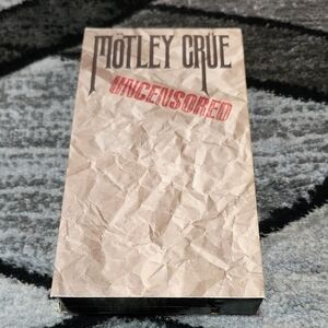 MOTLEY CURE UNCENSORED VHS RARE COLLECTIBLE SEMI-DOCUMENTARY MUSIC VIDEOS